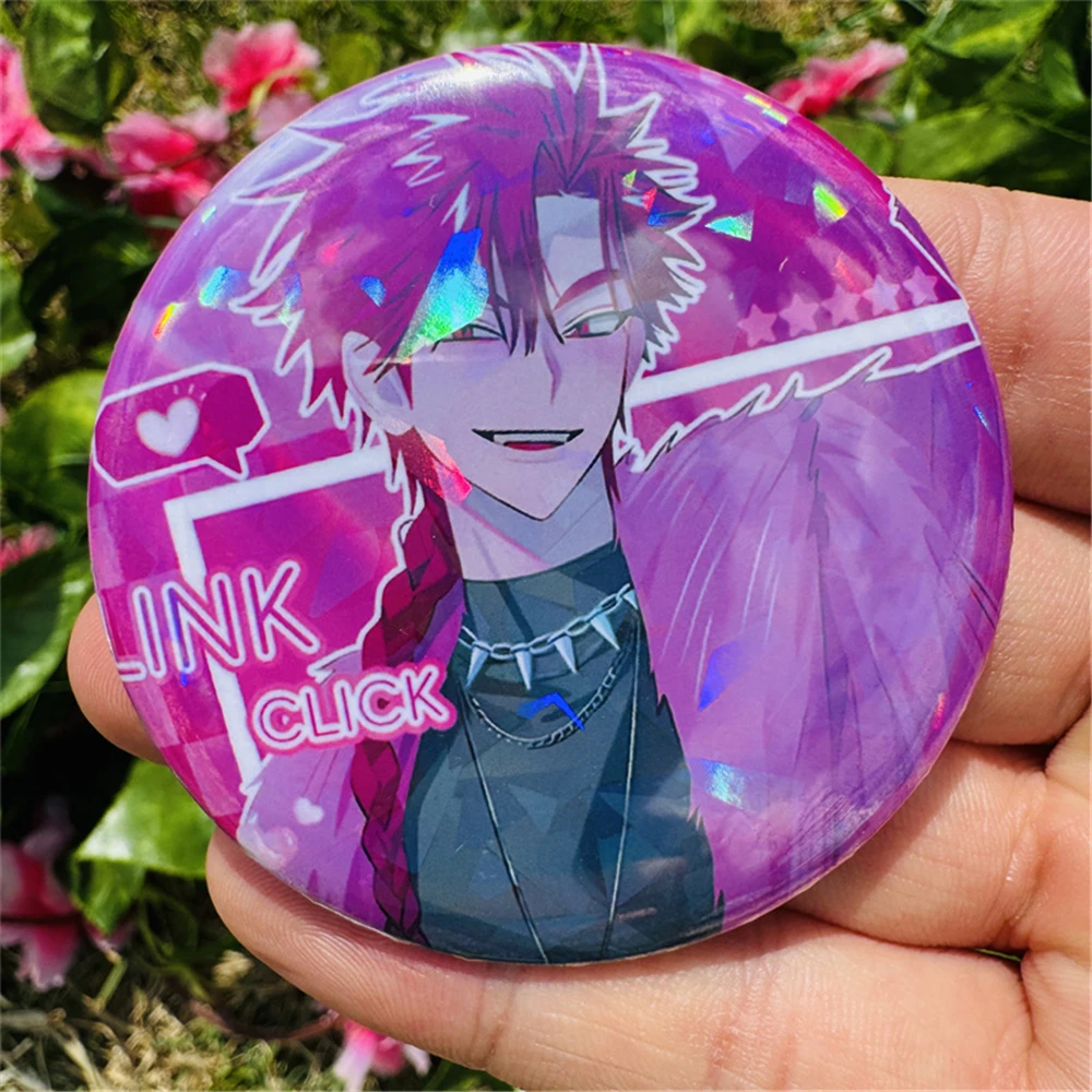 58mm Anime Link Click Charles Rin Jo Li Tianzhen Xavier Lucas Alien Cosplay Abzeichen Pin SPTE Weißblech Brosche ﻿