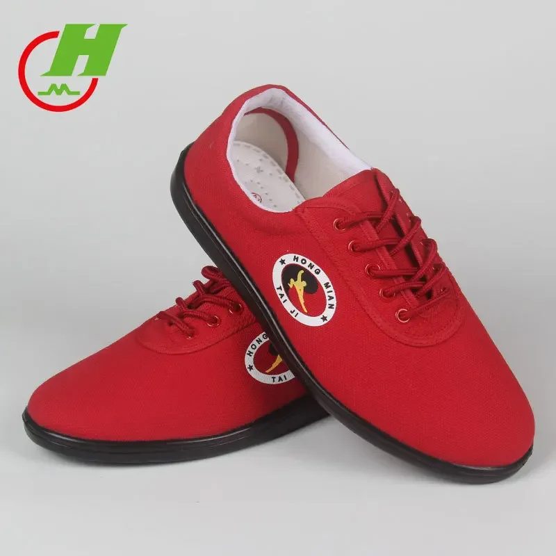 Hot Leasure Canvas Tai Chi  shoes  Martial Art Shoe, Practice Taiji  Morning Exercises Bottom Kungfu shoe