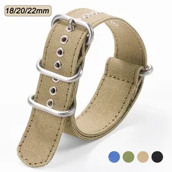 18mm 20mm 22mm Nylon Watch Strap Universal Fabric Bracelet for Omega for Seiko Canvas Watchband Women Men Replacement Bracelet
