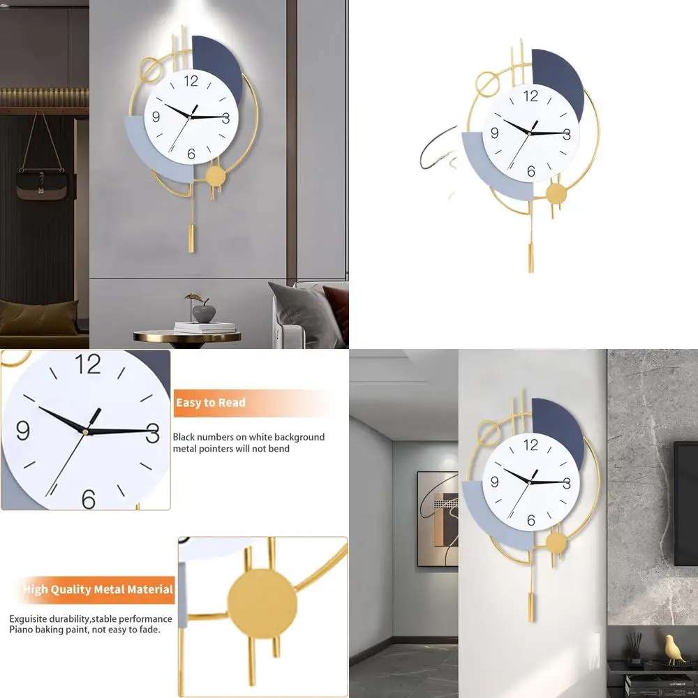 

Настенные часы, бесшумные, качественные, кварцевые, на батарейках, с маятником, большие настенные часы для гостиной, кухни, дома, ванной комнаты, спальни