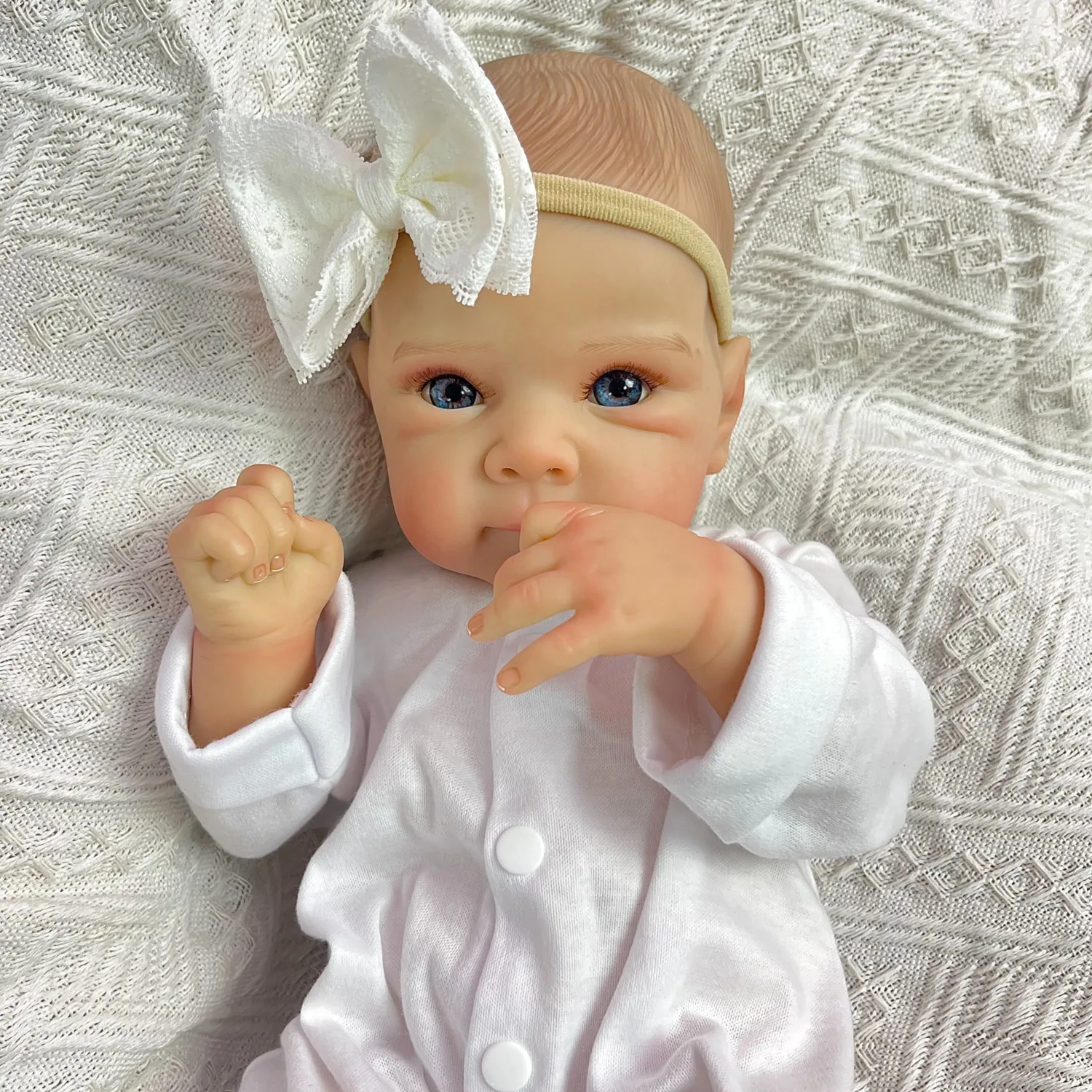 

BZDOLL 45cm 18-inch Lifelike Full Vinyl Body Reborn Baby Doll Realistic Handmade Doll Christmas and Birthday Gift for Kids
