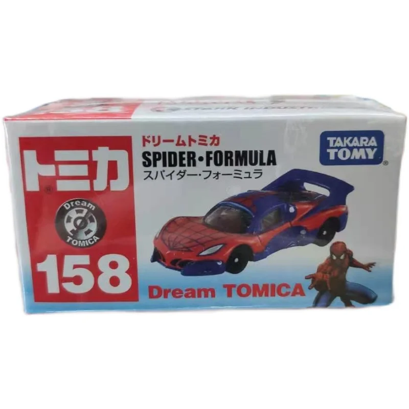 Takara Tomy Tomica Premium TP Scale Car Model Marvel Spider-Man Roadster No. 158 Kids Room Decor Halloween Xmas Gift Toys