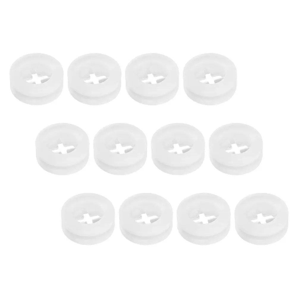 

12Pcs Silicone Straw Hole Plugs Wood Lid Spill Proof Stopper Reusable Silicone Jar Lids Plug Straw Bottle Stopper