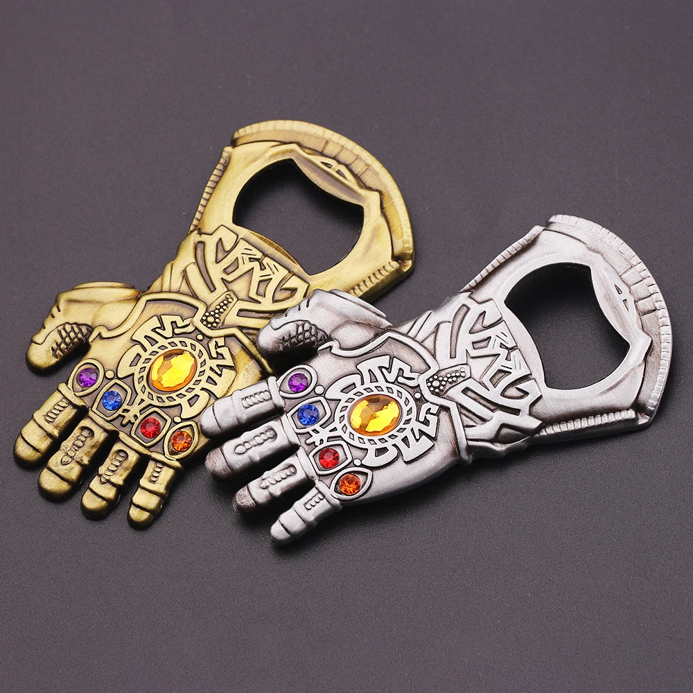 Marvel Movie The Avengers Keychain Thanos Infinity Gauntlet Keyrings for Car Key Backpack Metal Pendant Key Holder Accessories