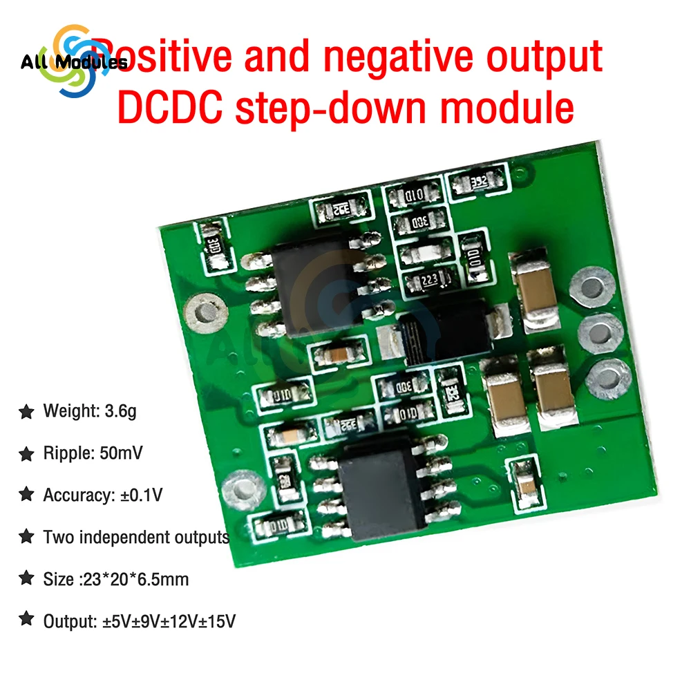 DC to DC Positive & Negative Voltage DC7-28V to 5V 9V 12V 15V Buck Converter DIY Power Supply Step-Down Module