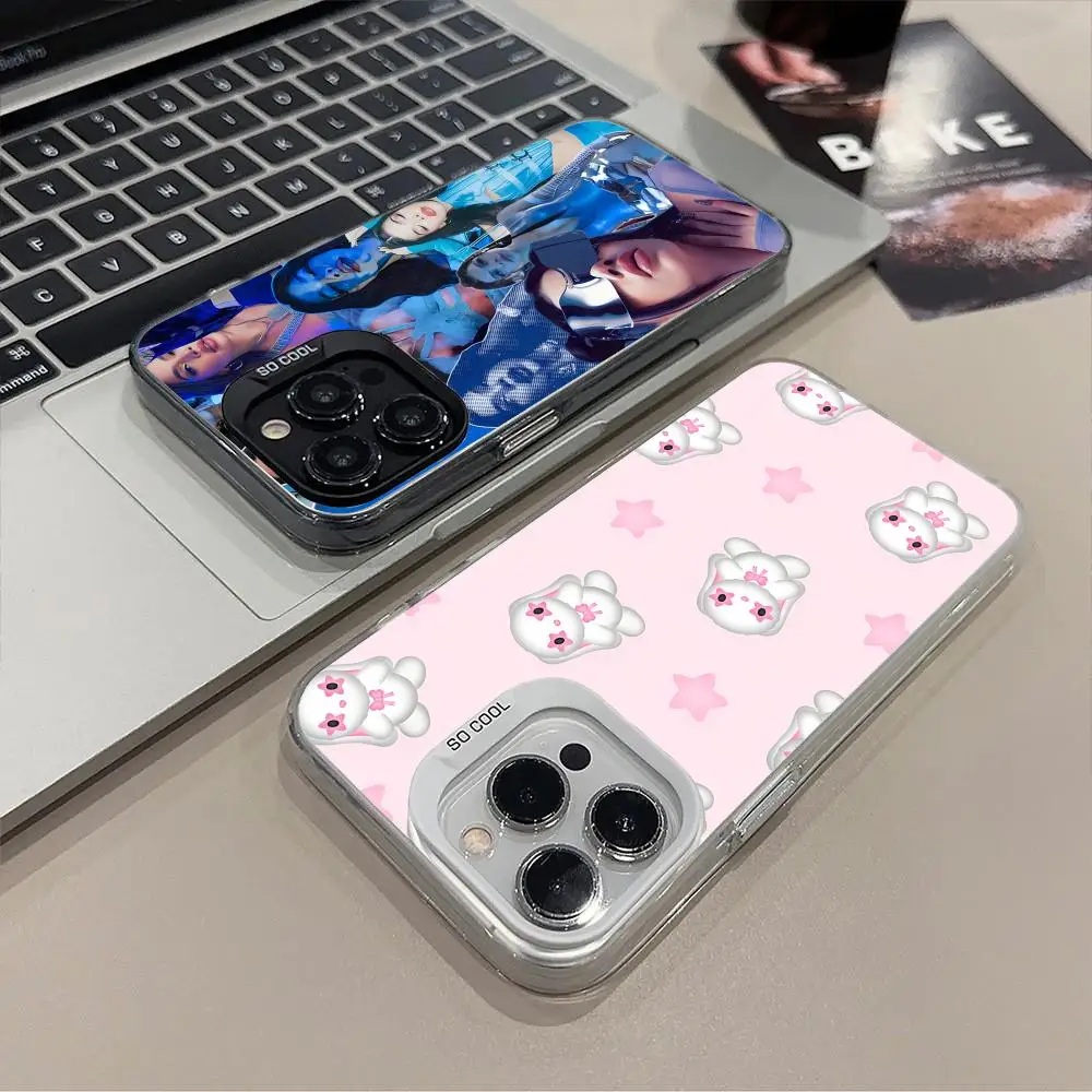 Funda para Teléfono Kenia OS para iPhone 17 16 15 14 13 12 11 X XR XS Air Pro Max Plus, Negra, Colorida, Plateada