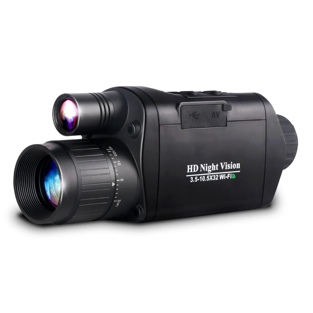 

Large Screen Optical Zoom ultra Long Life WiFi Camera Black 1080p Telescope Infrared Hunting Night Vision Scope