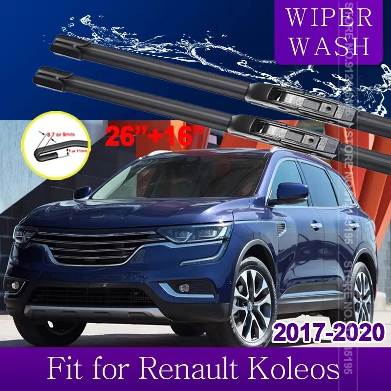 Car Wiper Blades for Renault Koleos 2017 2018 2019 2020 Samsung QM6 MK2 Front Windscreen Windshield Wipers Car Accessories