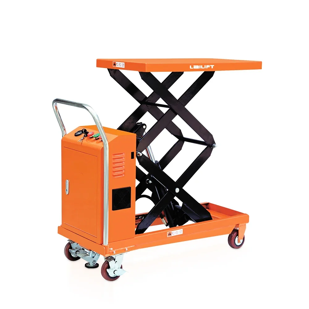 

Portable Mobile 500kg Small Lifting Platform Electric Scissor Lift Table