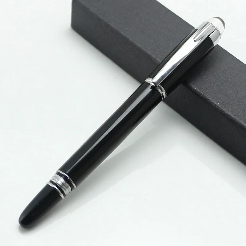 Baoer 79 Fountain Pen Luxury Crystal Head Black Lattice Ink Pens Pilot Advertising Gift Pluma Fuente Stylo Plume