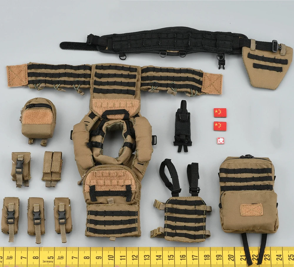 

1/6 Flagset FS 73049 End War Serires Ghost Soldier Hang Chest Vest Bag Waist Duty Belt Shoulder Armor Accessories For 12" Doll