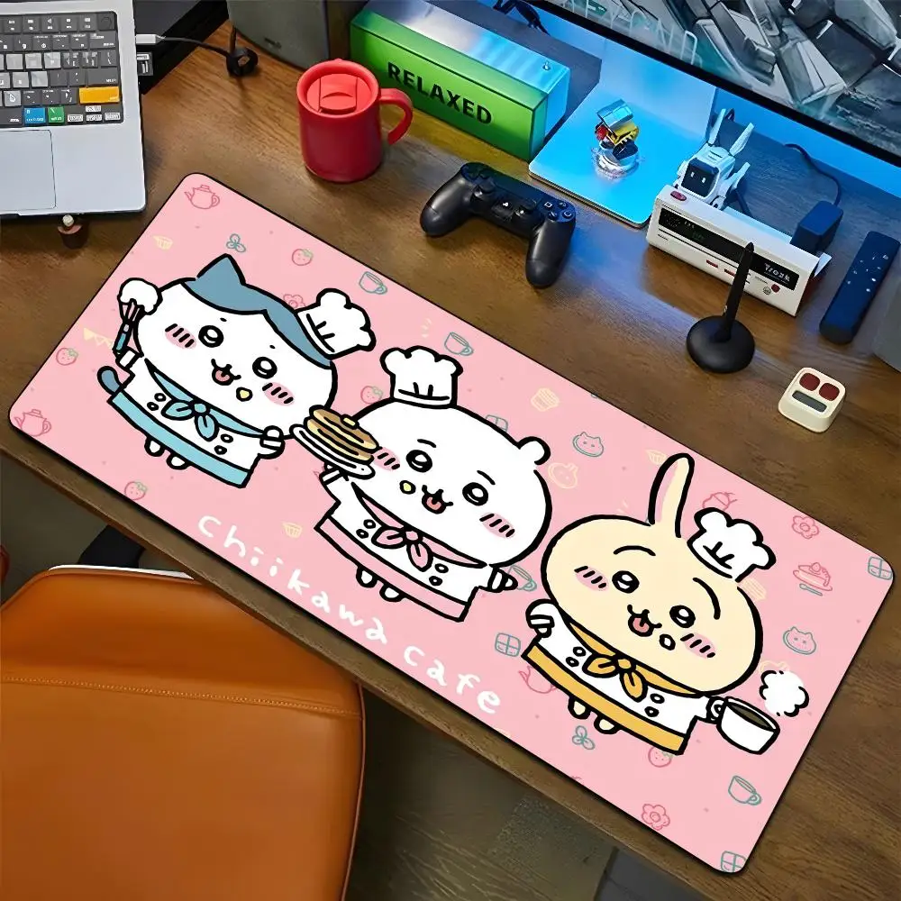 Cute Cartoon C-Chiikawas Mouse Pad Cartoon Lockedge Large Gaming Pad Computer Gamer tastiera Mat Desk Mousepad PC Desk Pad