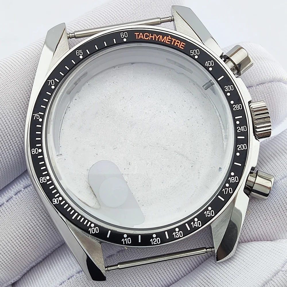 

40mm Case VK63 Watch Case Luxury Men's Watch Case Fits 32.5mm Dial Case Sapphire Glass Waterproof Case High End Case