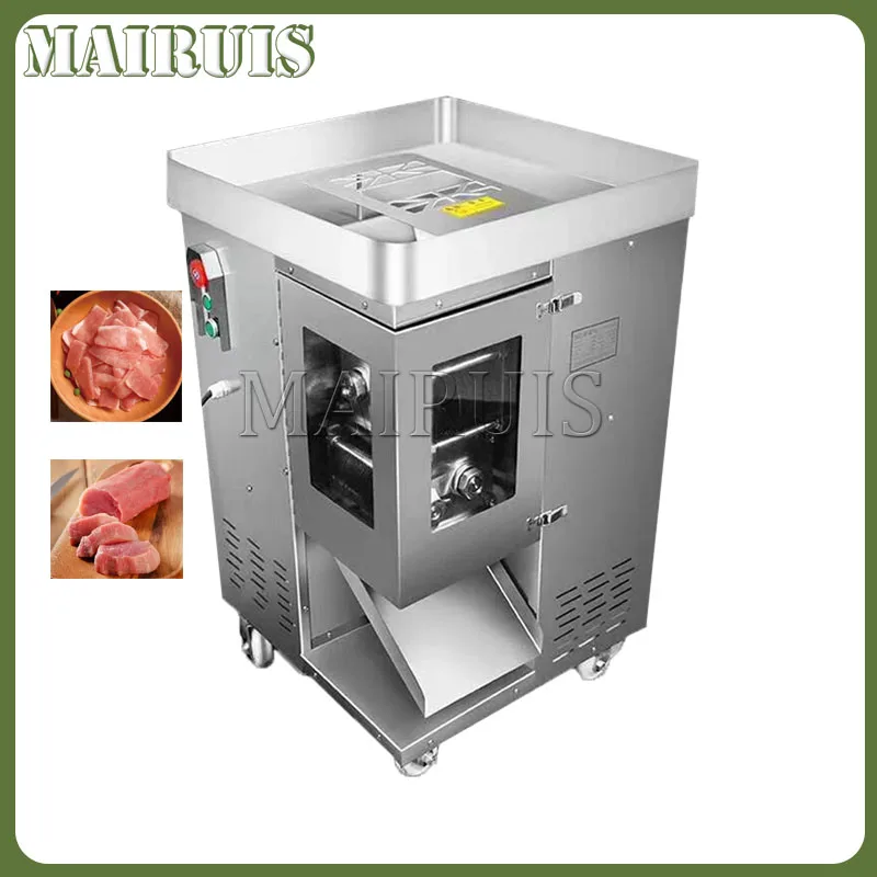 

110V/220V Electric Meat Slicer Cutter Commercial Home Stainless Cutting Grinder Automatic Food Chopper Chipper
