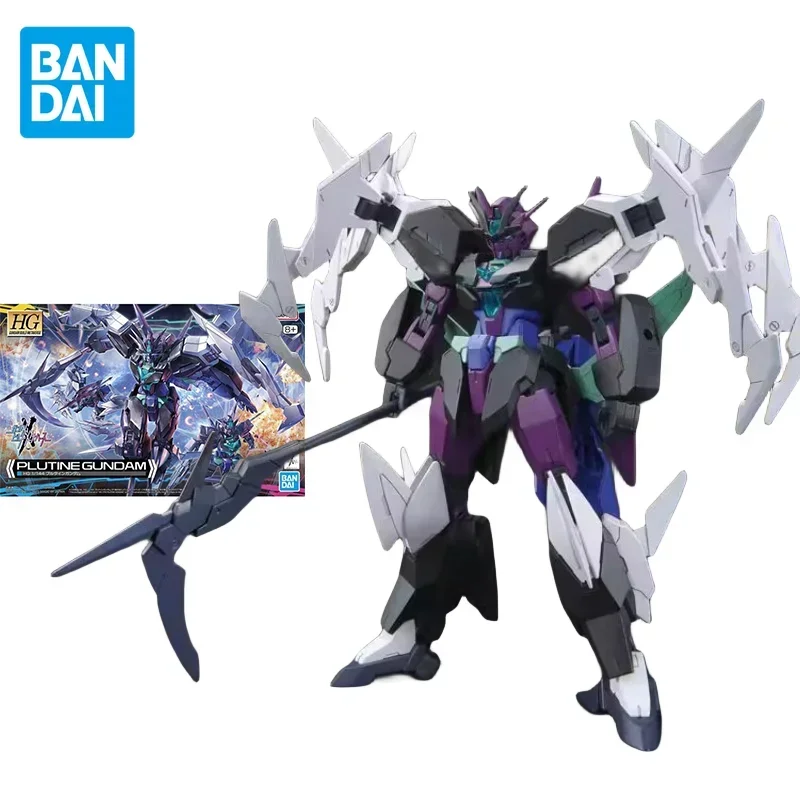 Bandai Original GUNDAM Anime HG 1/144 PLUTINE GUNDAM Action Figure Assembly Model Toys Collectible Gifts for Children