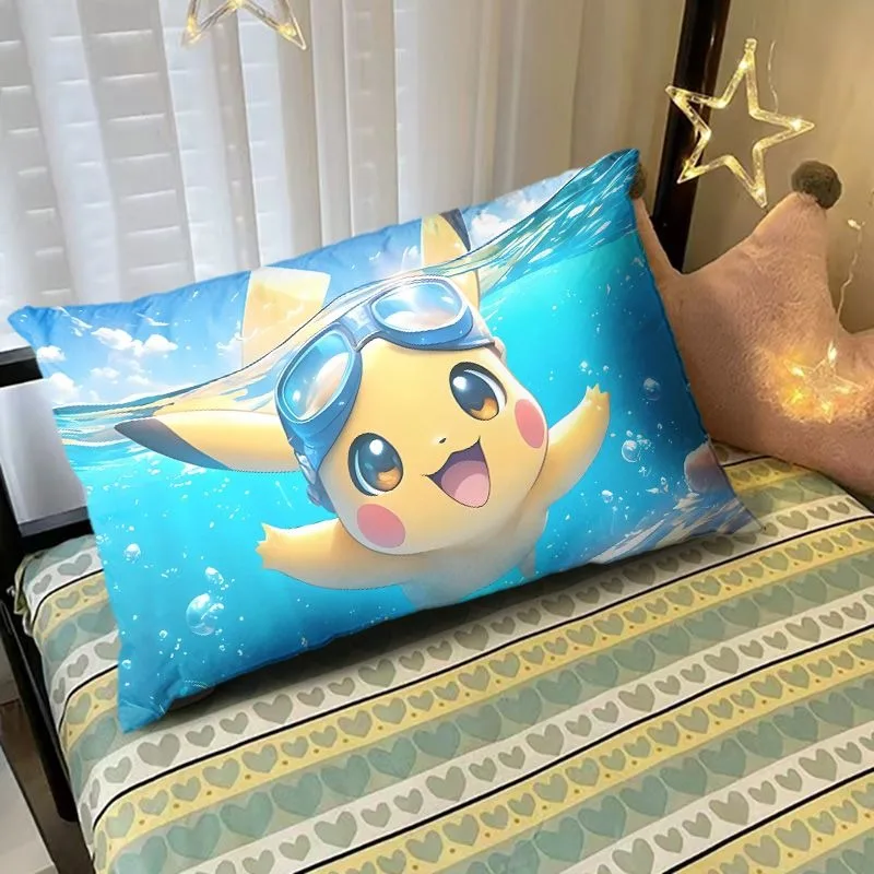 Pokémon Pikachu printed Pillowcase Kawaii room home Decoration bed Pillow Cover living room sofa Cushion cover 40x60 50x70cm