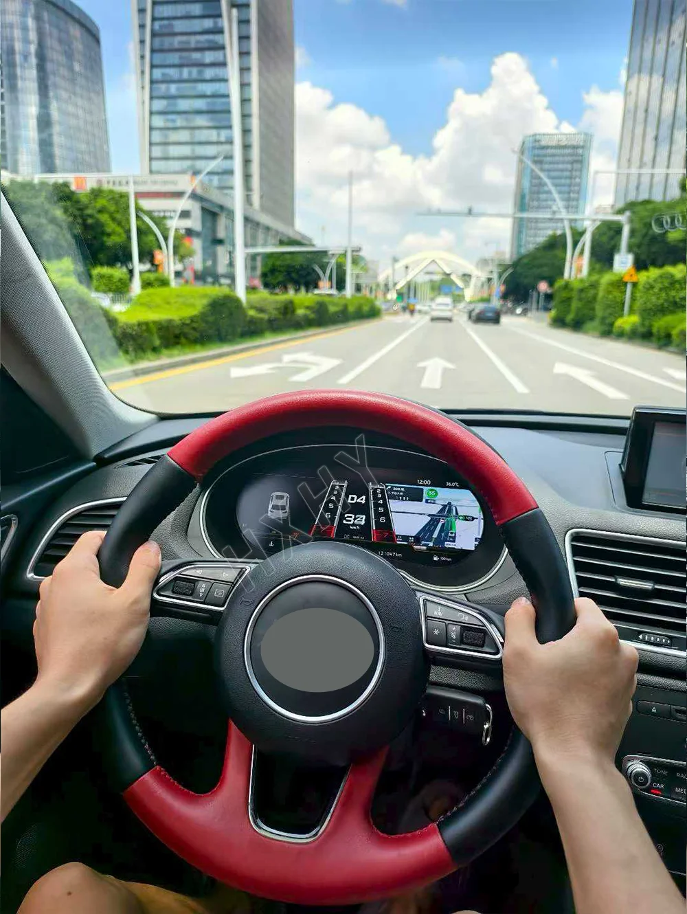 أداة العنقودية الرقمية الجديدة للسيارة CockPit لأودي Q3 2012-2018 LCD مركز عداد السرعة لوحة القيادة لاعب نظام لينكس #6