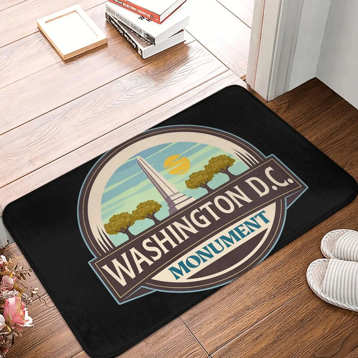 Washington Monument Non-slip Doormat Floor Mat Absorbent Mat Carpet Rug for Kitchen Entrance Home Bedroom Footpad Mats