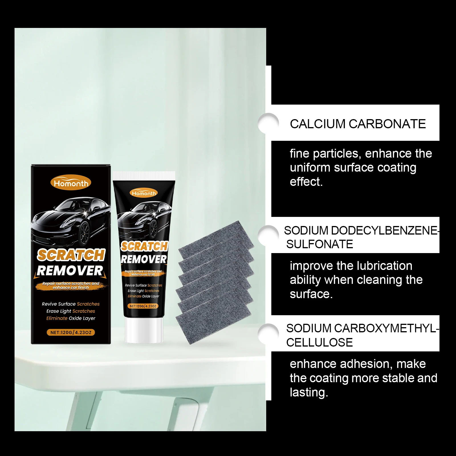 Removedor de arañazos de coche, reparación de arañazos de coche, pasta de cera, reparación rápida de arañazos de coche, juego de cuidado de pulido de pintura, herramienta de reparación