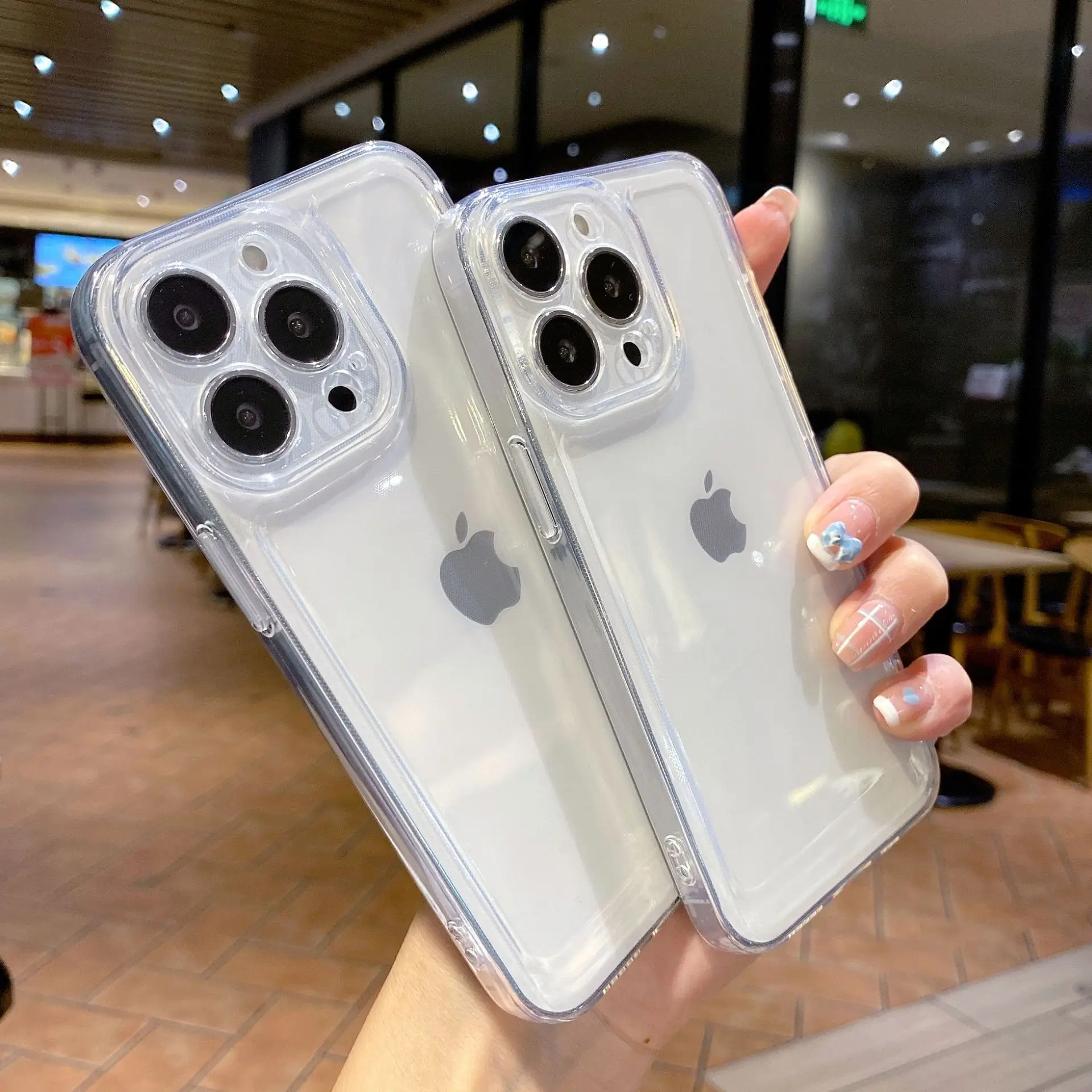 IPhone用クリア携帯電話ケース,iPhone 15, 14, 13, 12, 11 pro,xs max,xr,x,8, 7 plus,se,2020, 2022用ケース
