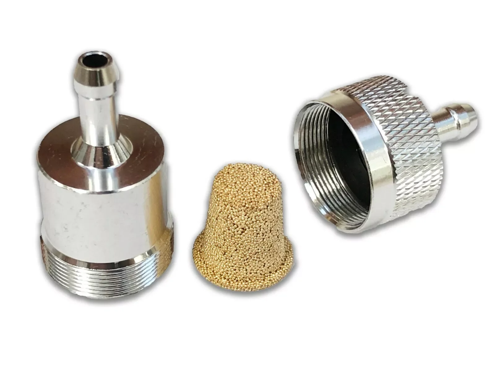 Billet Alloy Fuel Petrol Inline Filter 1/4