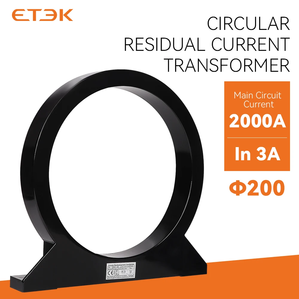 Zero Sequence Current Transformer High Current CT 3A Ratio Zero Phase Current Detection Leakage Protection MAX 630A-2000A ZSCT
