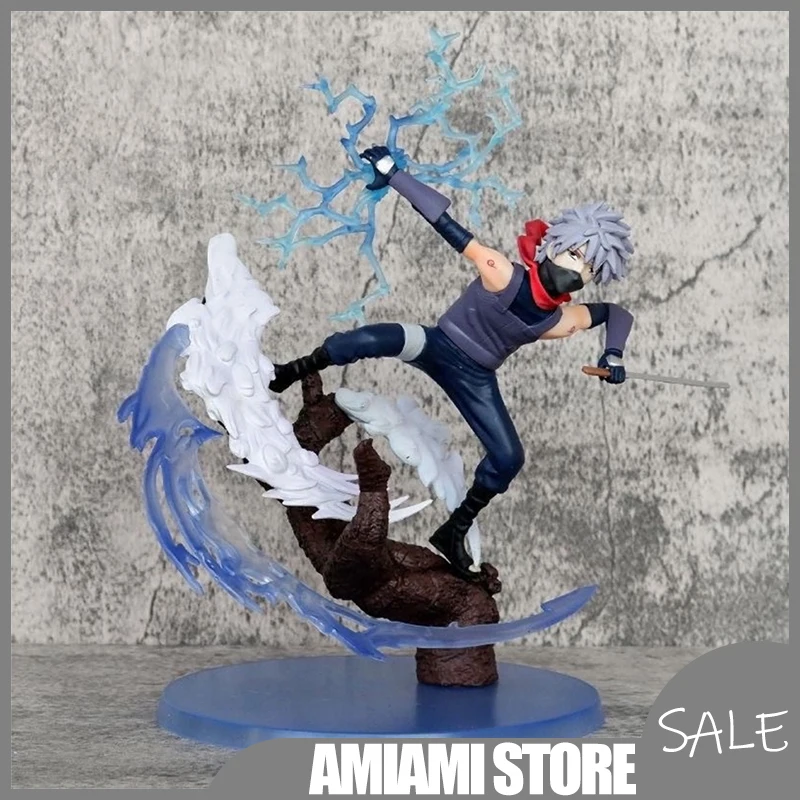 

24cm Anime Hatake Kakashi Young Kakashi Action Figure Model Statue Collectible Desktop Ornament Decoration for Game Gift Toys