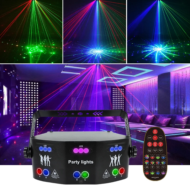 

Wuzstar LED Moving Beam Light Auto Strobe Flash Party Light Colorful Ambient Light for Home Bar Private Party Indoor Bedroom