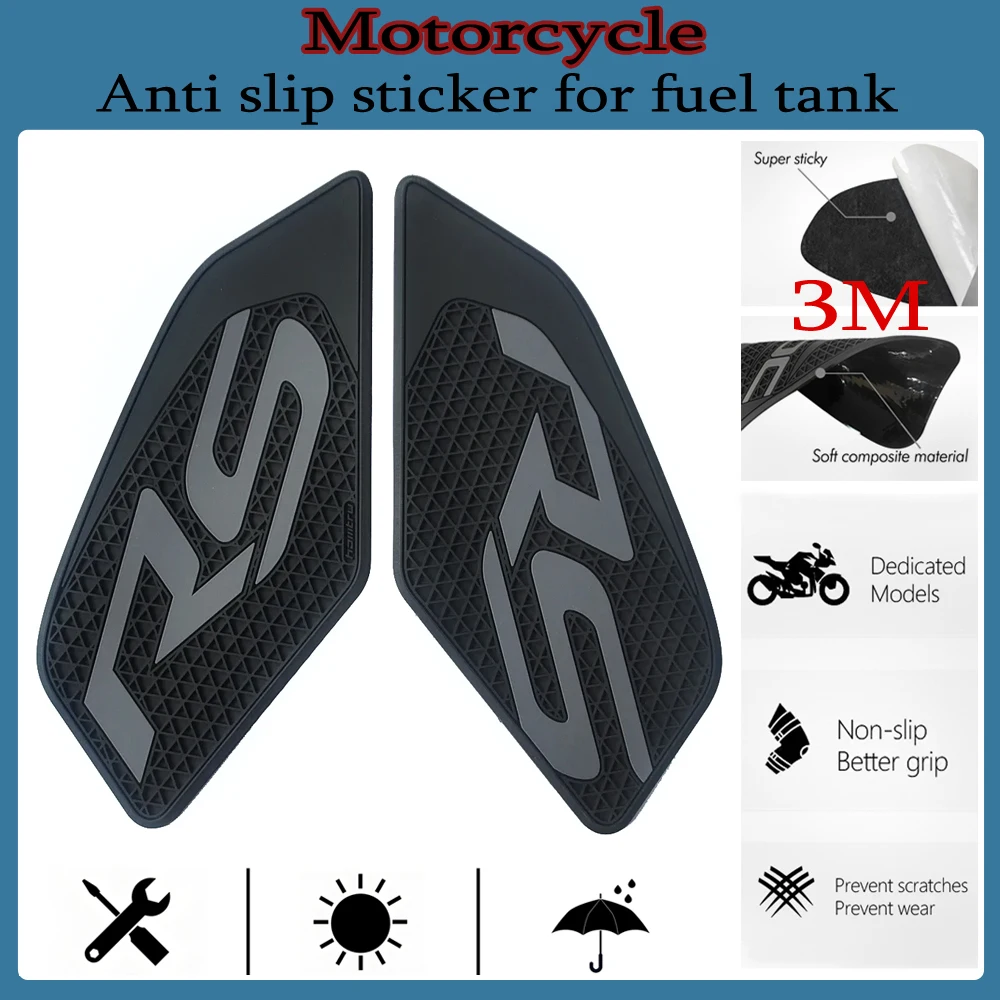 

for BMW Motorrad R1200RS 2014-2018 Knee anti slip and 3M silicone motorcycle fuel tank side pad protective sticker