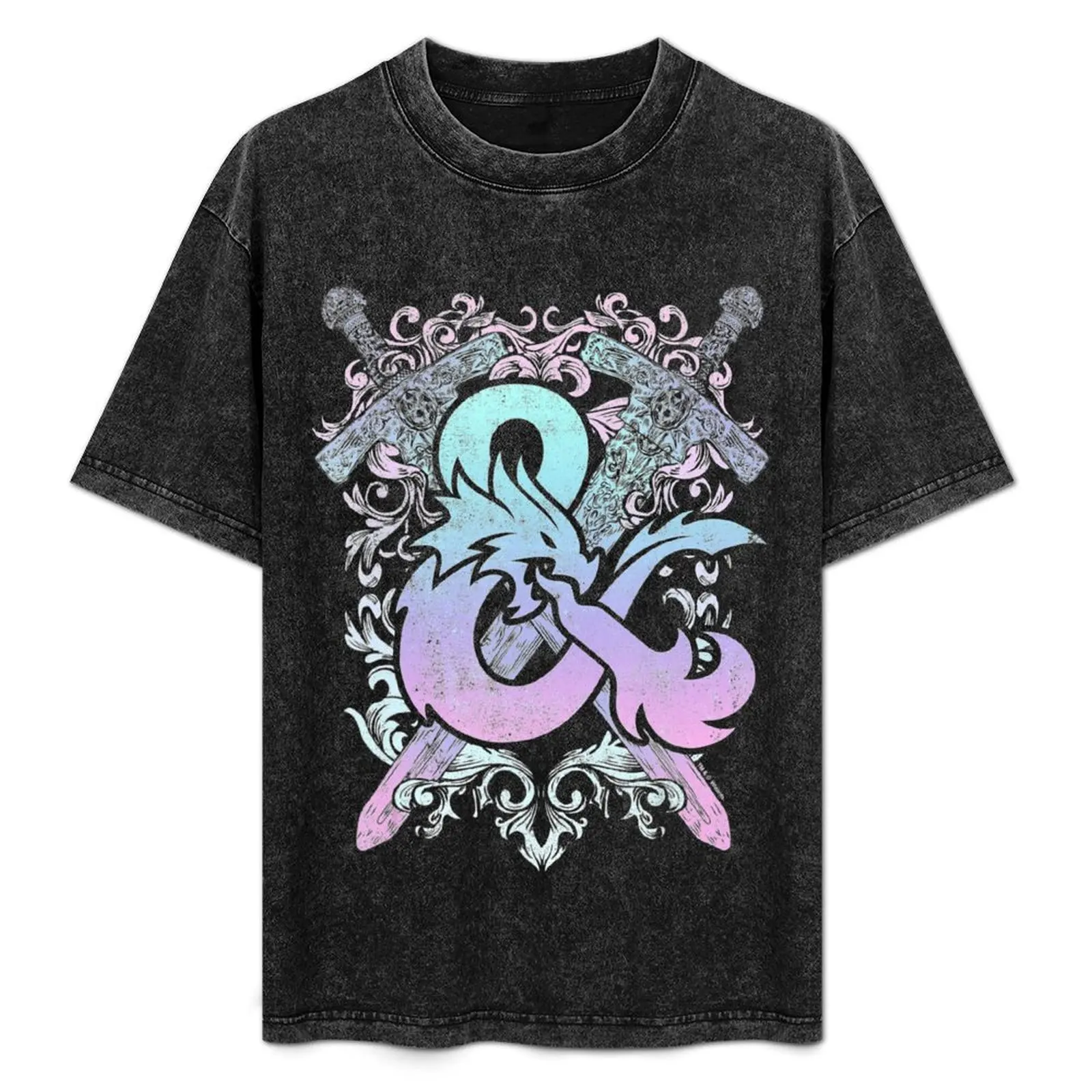 

Dungeons & Dragons Ampersand Pastel Logo T-Shirt Blouse graphic shirts blacks Personalized t-shirt plain t shirts men
