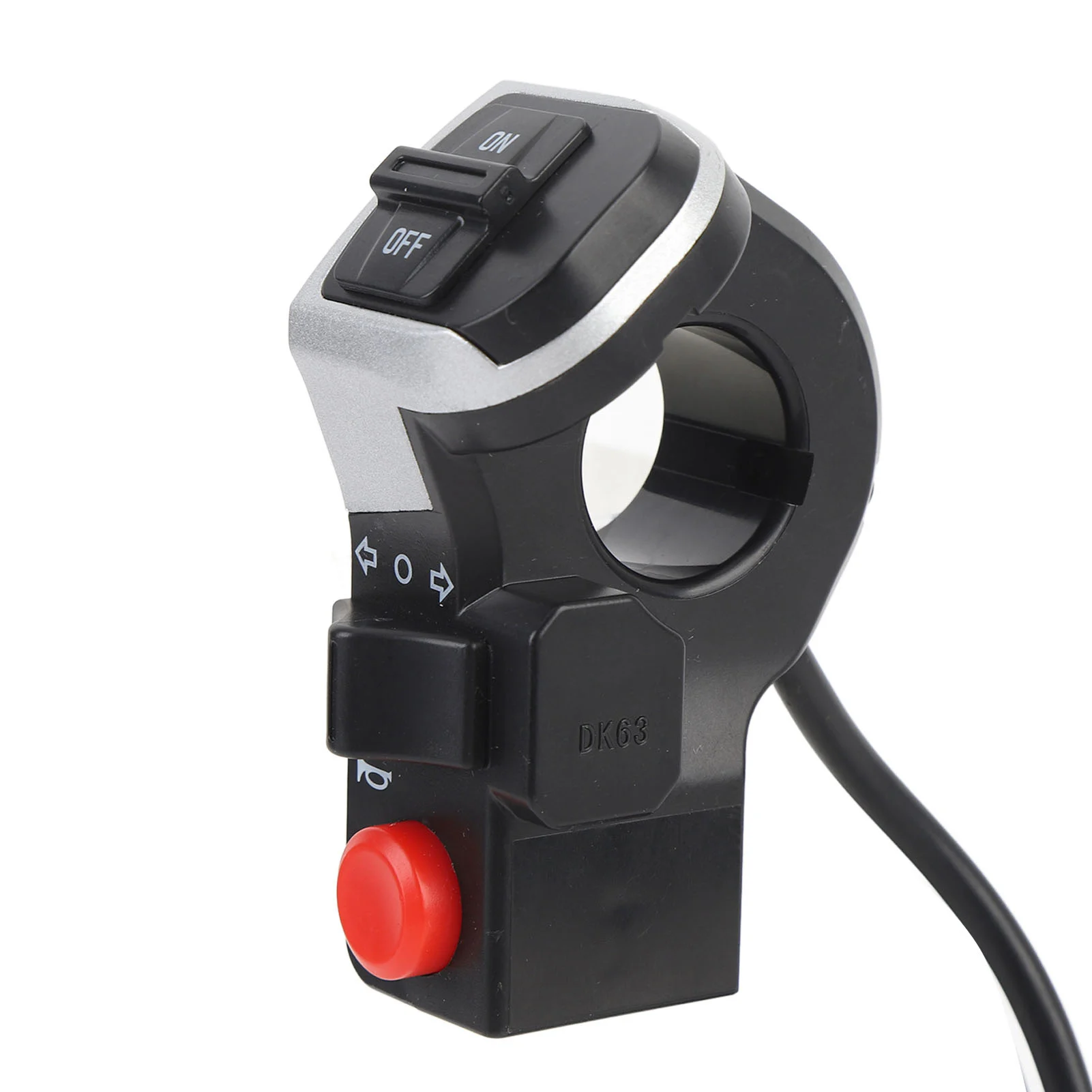 Controle de Guidão de Motocicleta Multifuncional 3 em 1 com Luz e Sinal de Direção para Motocicletas