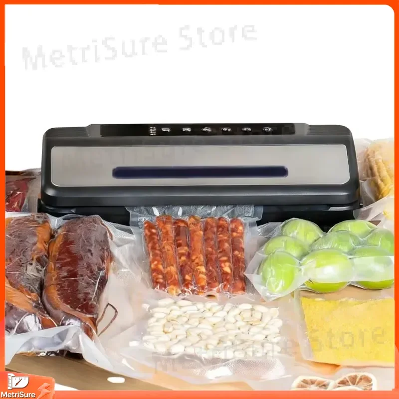 Automatic Vacuum Sealer for Food Preservation High Suction Household Kitchen Vacuum Packaging Sealer Fresh Keeping