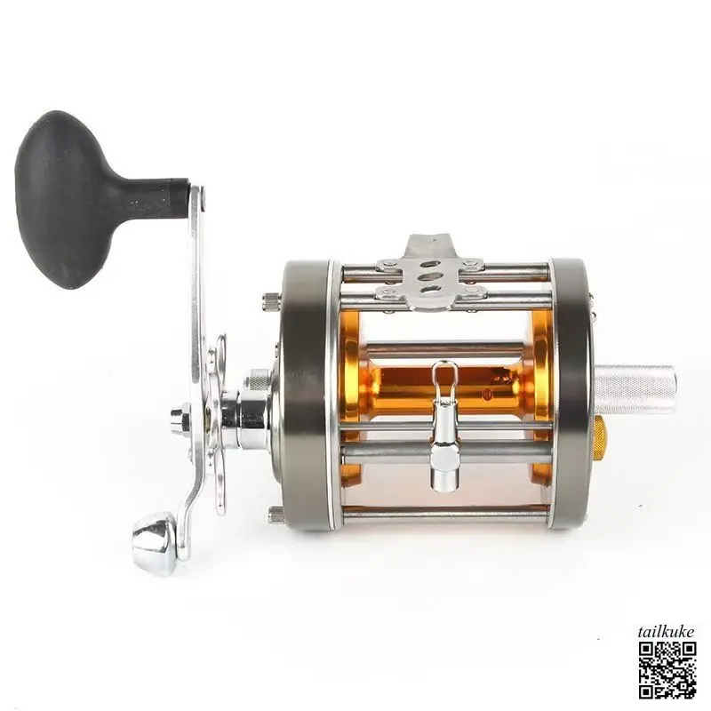 TF911 Visual Anchor Fish Drum Drilling Modification Visual Dedicated Full Metal Drum Fishing Wheel