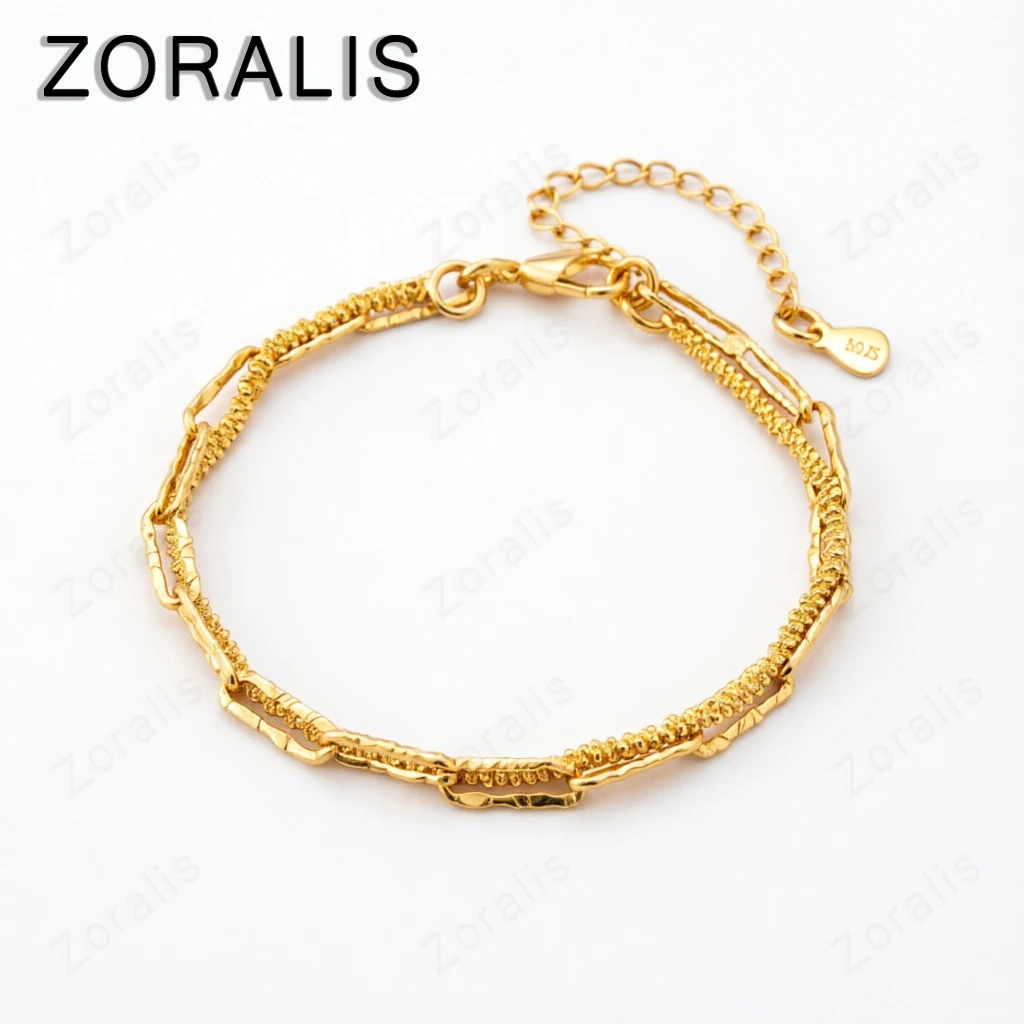Fine Cute Luxury 18K Gold Charm Chain Bracelets For Women Party Wedding Engagement Jewelry Gifts 20cm Lovely
