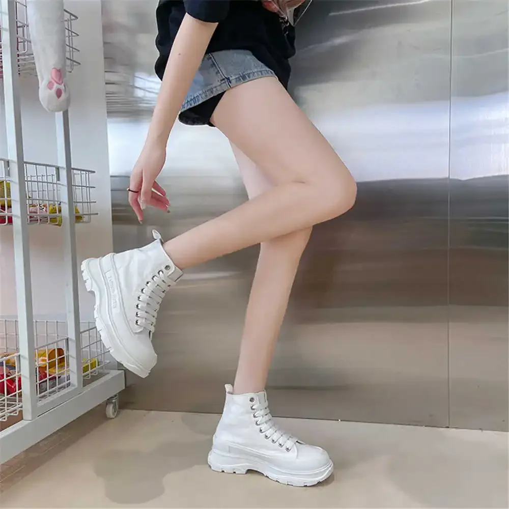 35-43 Plateforme High Gym Shoes Brown Woman Ankle Boots Sports Woman Sneakers Fashion Tenid Drop Shipping Athletics Cheap