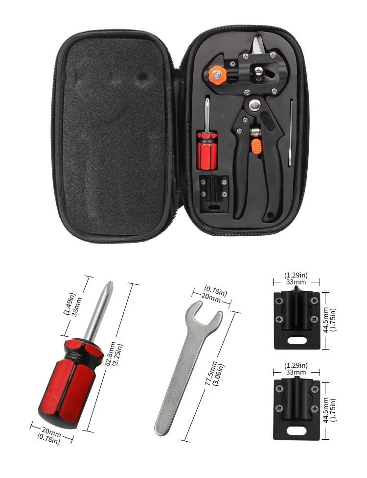 Gunting Cabang Tinggi Alat Pencangkokan Profesional Kit Pemangkas Gunting Berkebun Pohon Buah Taman Alat Pemotong Geser