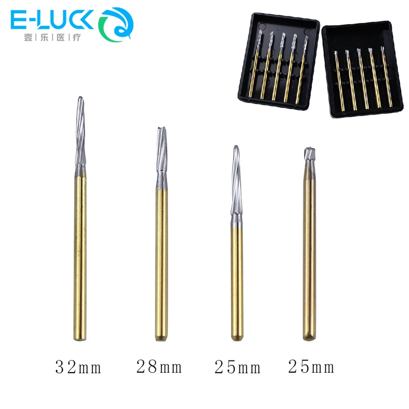 5 sztuk Dental Zekrya wiertła do wyciągania zębów węglik wolframu frezy do kości wiertła do wyciągania 1.6mm do szybkiej rękojeści