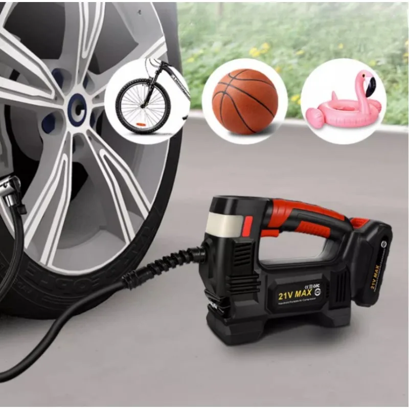 Electric Air Pump Cordless  For Car Bicycle Tires Balls Portable Car Tire Inflator Air Compressor For Makita 18V Battery