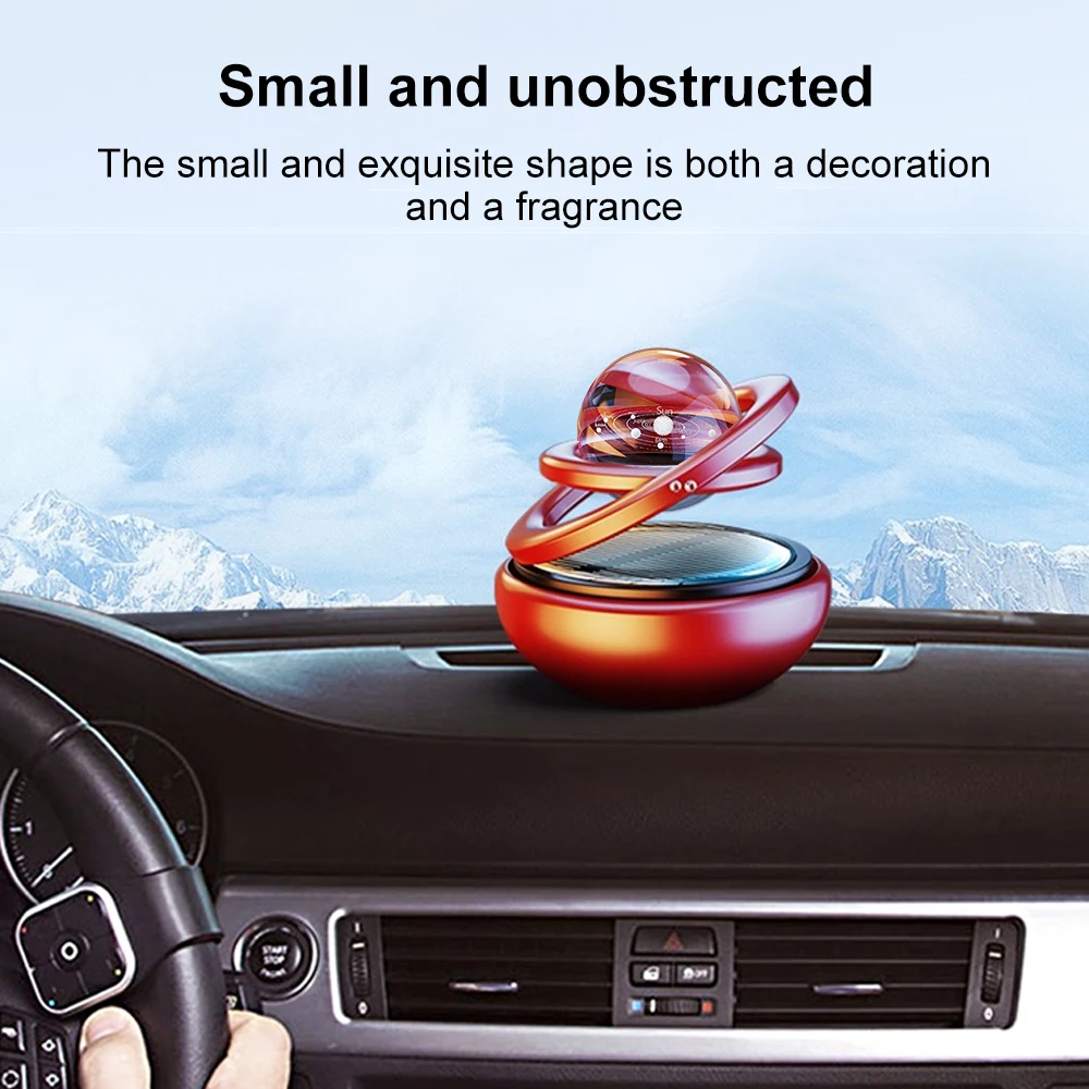 Car Air Freshener Solar Aircraft Decoration Interstellar Intelligent Rotating Suspension Aromatherapy Creative Decoration