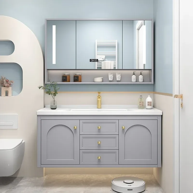 Bathroom Cabinet Storage Wooden Furniture Sink Base Multipurpose Floor Sinks Filing Cabinets Small Closet Closed Toilet Corner