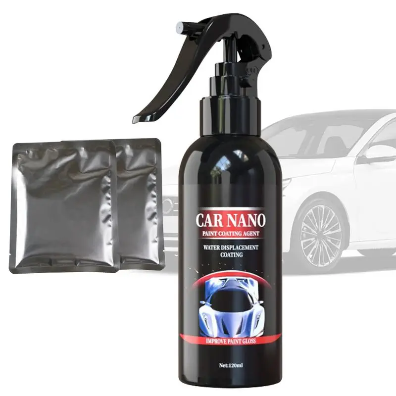 Nano Car Coating Spray Car Scratch Repair Nano Spray Car Refurbish Agent Fast-Acting Coating Spray With Scratch Cloth For Car