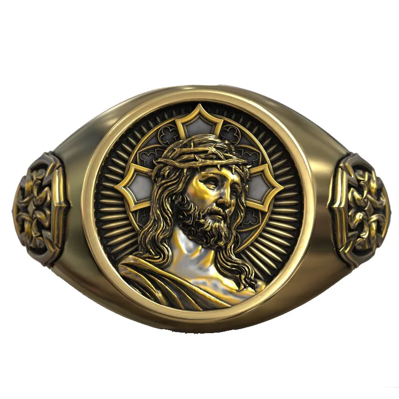 13g SheCrown Jesus Christ Crown Thorn Cross Pattern Christian Rings 925 SOLID STERLING SILVER Many Sizes Rings sz6-13