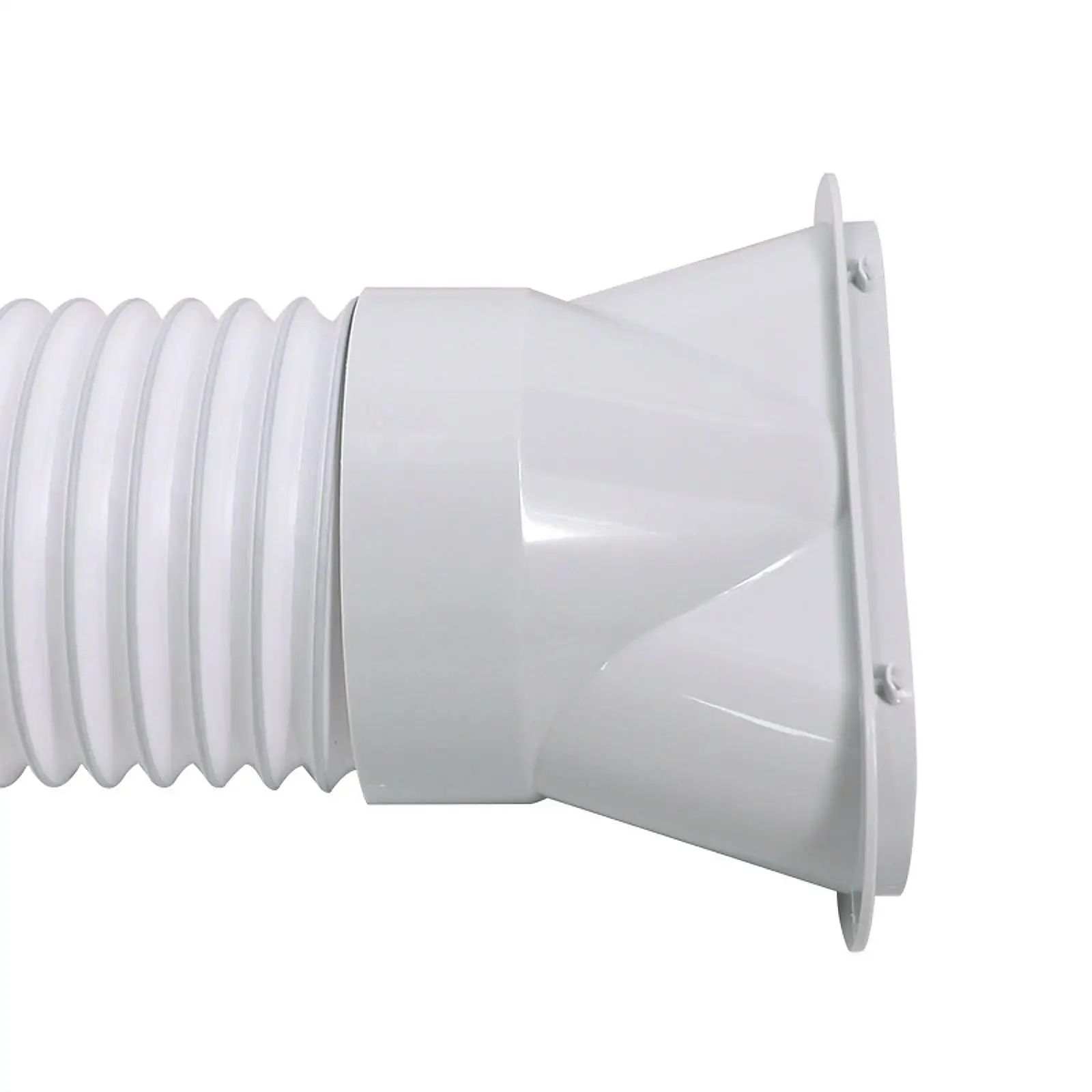 Adaptador de manguera de escape de aire acondicionado, resistente, fácil de instalar para aire acondicionado móvil, conector de manguera portátil, boca plana