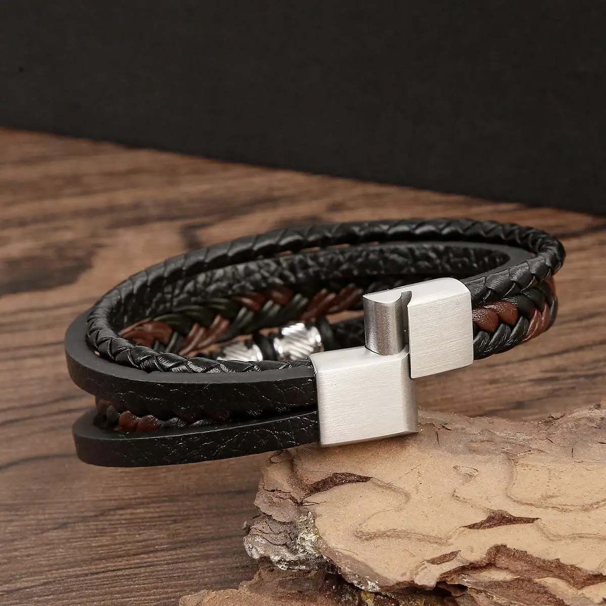 1pc Stainless Steel Magnetic Clasp Hole 4X8mm 5X10mm 6X12mm For Leather Cord Magnet Lace Buckle Bracelet Jewelry DIY Making
