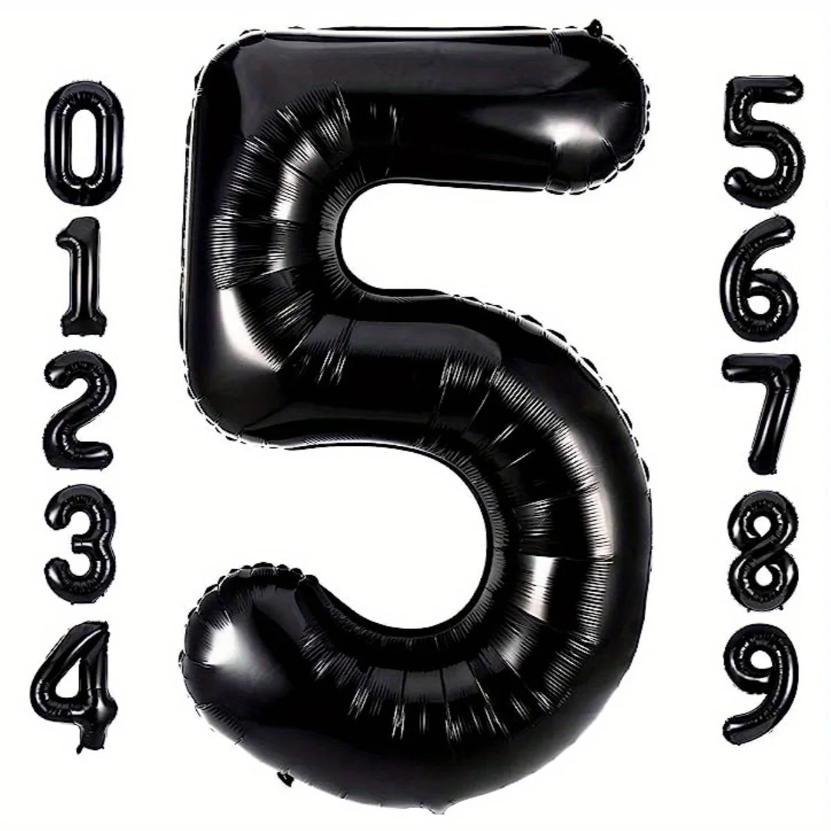 40 Zoll schwarze große Folien-Geburtstagsballons Helium-Zahlenballon 0-9 Alles Gute zum Geburtstag Hochzeit Party Dekorationen Dusche Große Figuren