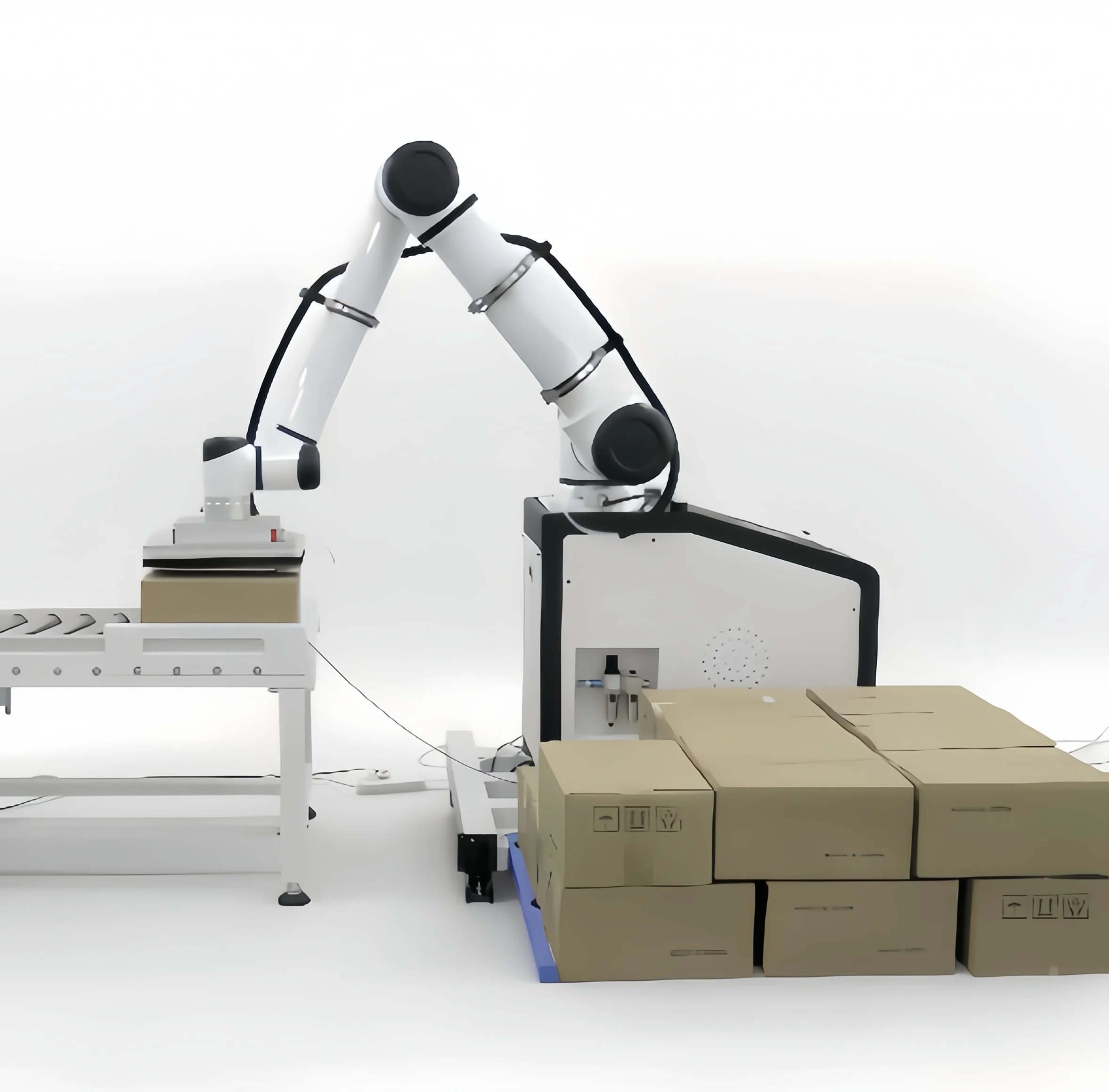 Collaborative Robot 6 Axis 25kg Payload Suction Gripper Automatic Handing Palletizer for Box Carton Stacking Machine