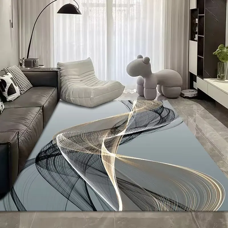 

Light Luxury Abstract Carpet Luxurious Home Living Room Large Area Decoration Rug Bedroom Lounge Soft Fluffy Non Slip Floor Mat