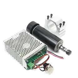 500W ER11 220V  DC Air cooled spindle motor with speed governor controller For CNC Router Milling Grinding