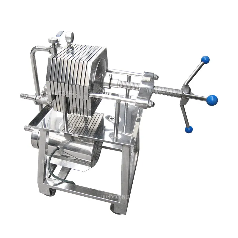 Stainless steel plate and frame filter Baijiu liquid water treatment food wine fruit wine impurity turbidity test filter paper