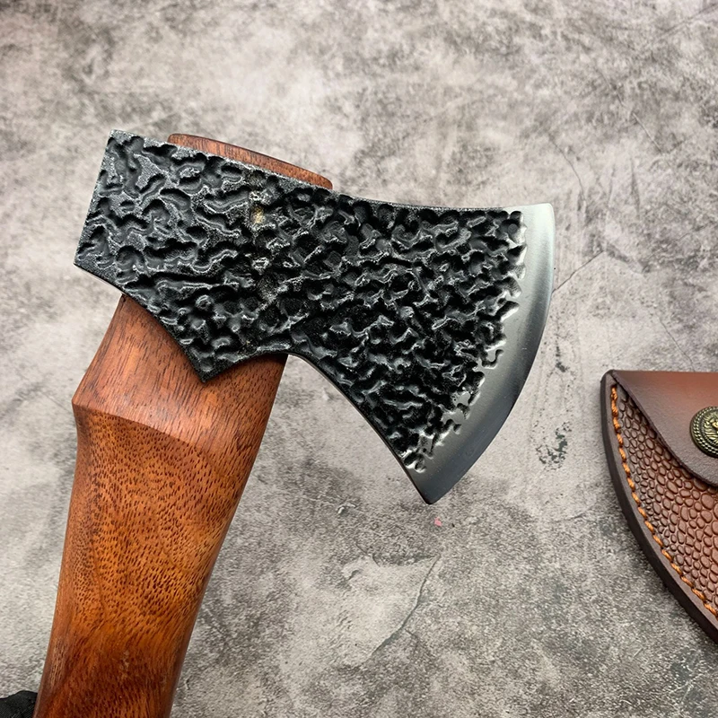 Chopping firewood artifact, home camping, mountain cutting, wood cutting hand axe, hand forged axe, high hardness, multifunction